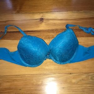 sexy blue lace bra